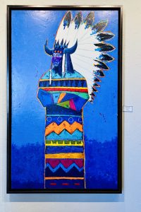 "The Dignity of Peace" by Ray Tigerman; 36x60, original acrylic
